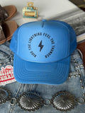 Wild Junkie Ride The Lightning Trucker Hat — main product shot