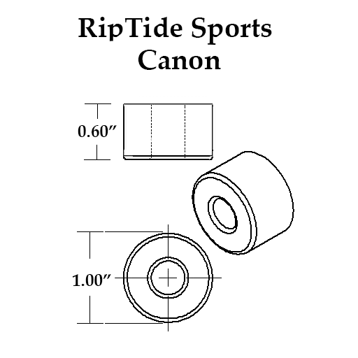 RipTide Krank Canon Bushing 87a - White (Set)
