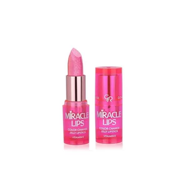 Golden Rose Color Changing Jelly Lipstick 3.7g - Berry Pink Shade with Natural Glossy Finish