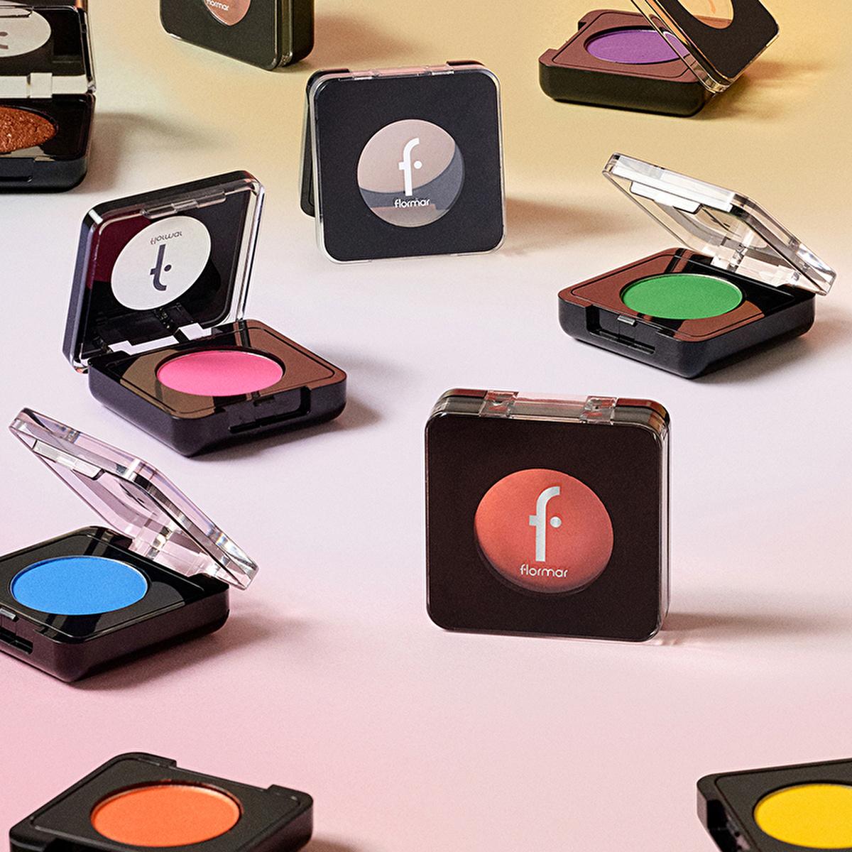Flormar Compact Eyeshadow - 019 Bronze Star, High Pigment, Long-Lasting, Shimmer Finish