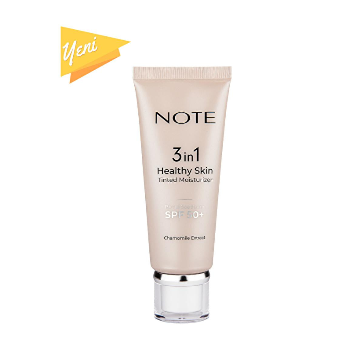 NOTE Cosmetics 3 In 1 Healthy Skin Tinted Moisturizer: SPF 50, Lightweight, Evens Skin Tone & Protects