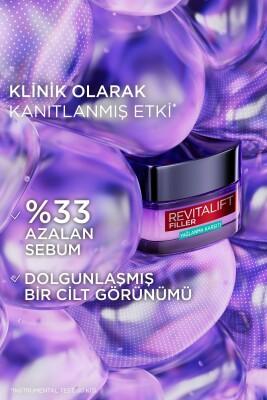 L'Oreal Paris Revitalift Filler: Oil Control Water Based Hyaluronic Acid Gel Cream - Lightweight Facial Moisturizer for Oily Skin, Anti-Aging Benefits