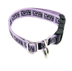 Rewarding Rover LLC Peace Love Rescue Dog Collar | 1 Inch Wide | Adjustable 14-22 Inches | Lavender Purple Rescue Pet Gear | Shelter Advocate Gift — image 3
