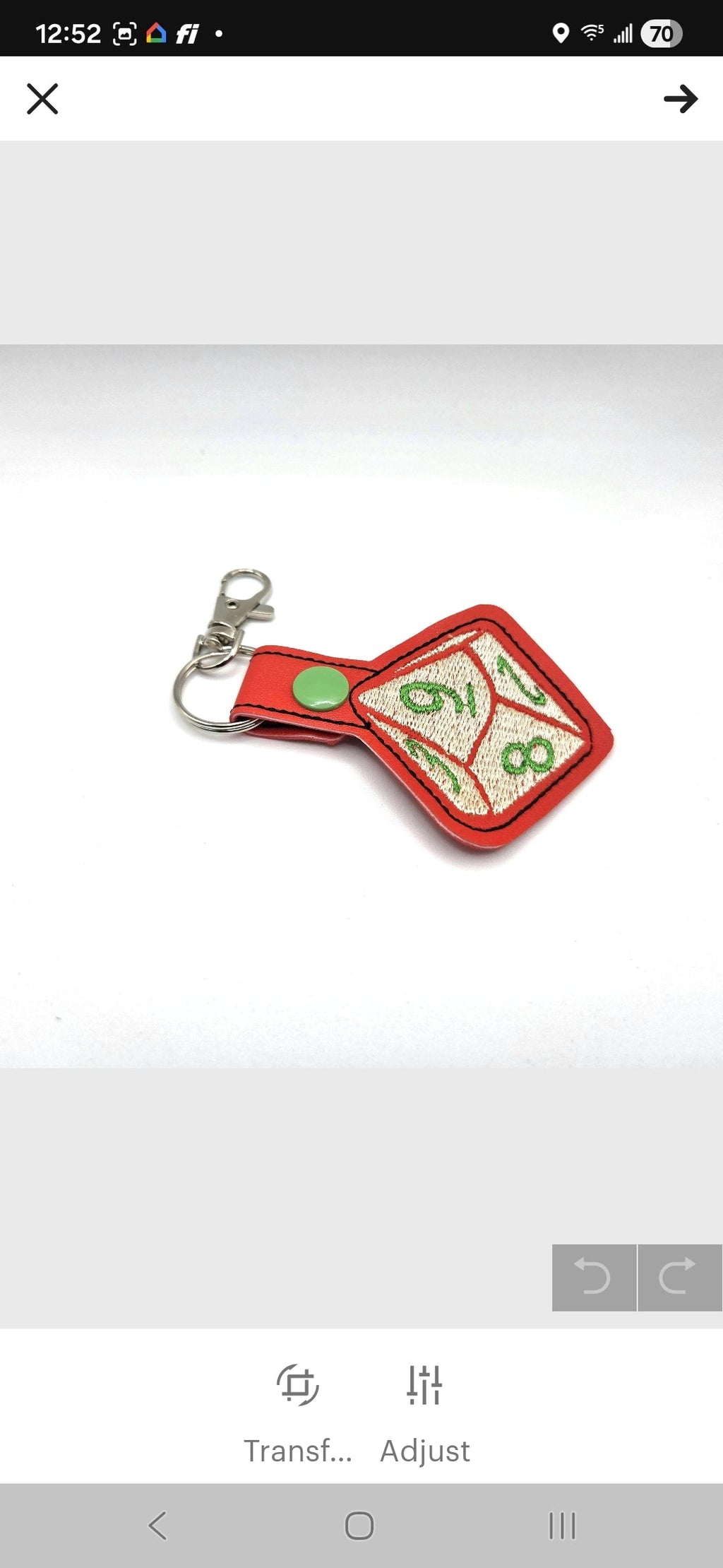 Rewarding Rover LLC Dice Keychain — image 2
