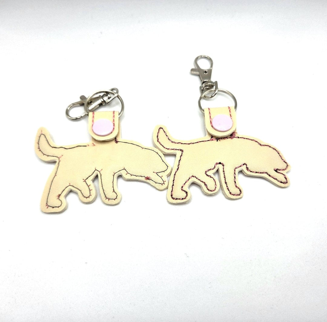 Rewarding Rover LLC One Embroidered Labrador Retriever Keychain Tab | Black, Chocolate, Yellow Lab Dog Owner Gift | Dog Mom Key Fob — image 4