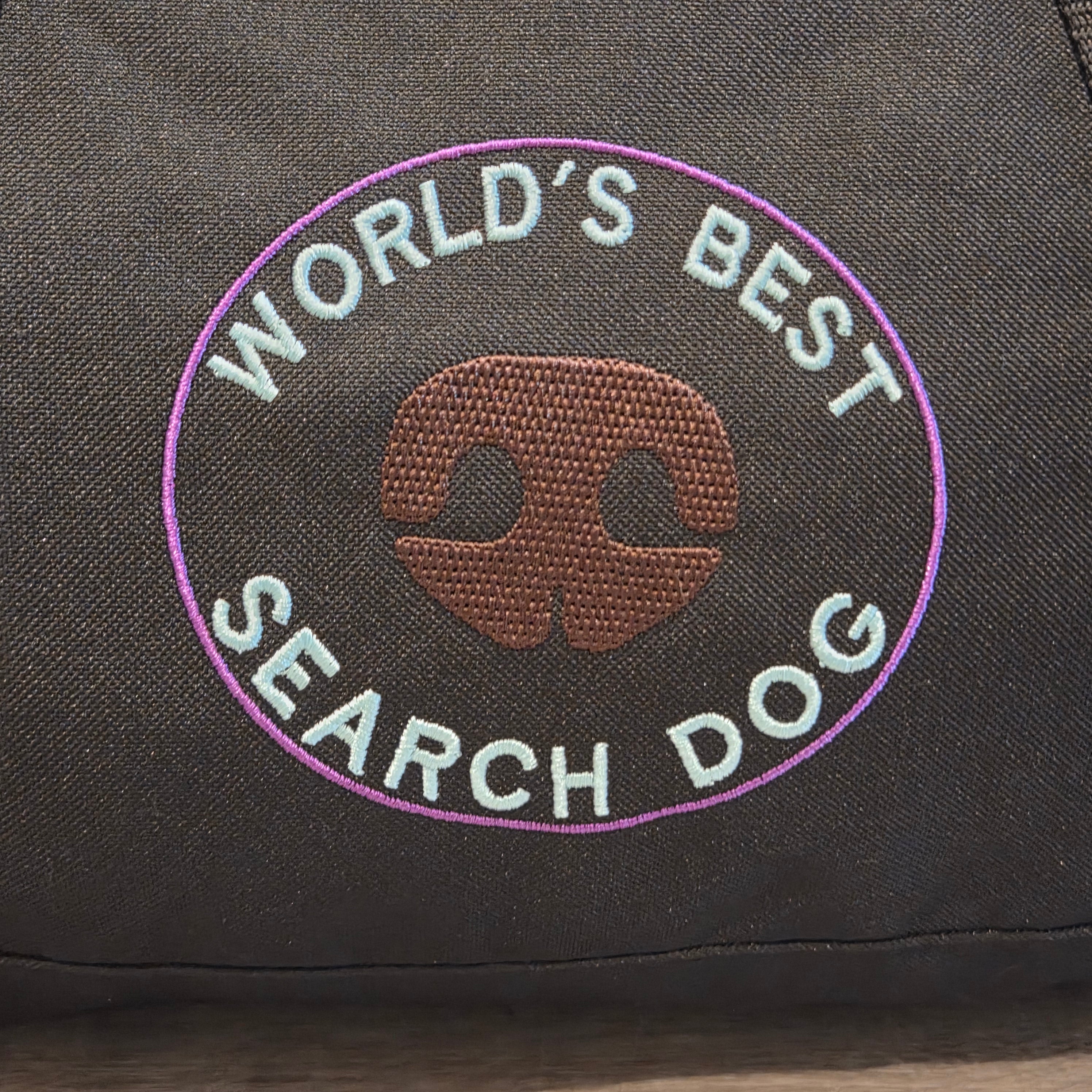 Rewarding Rover LLC Custom Embroidered "World's Best Search Dog" Duffel Bag – Eco-Friendly Recycled Fabric — image 3