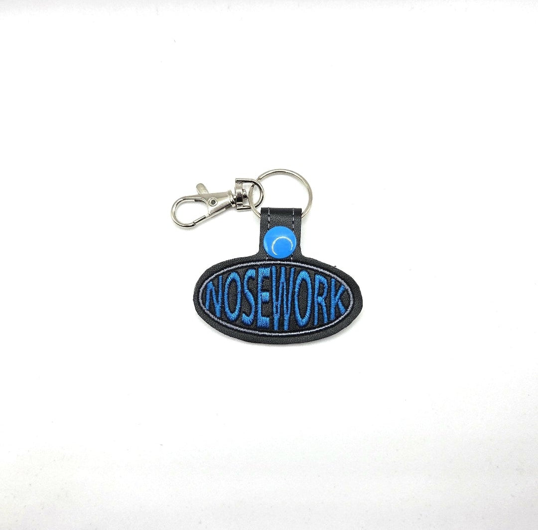 Rewarding Rover LLC Nosework Keychain | Embroidered Dog Scent Work Key Fob | K9 Handler Gift | Cute Canine Trainer Accessory | Trial Reward — image 2