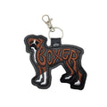 Rewarding Rover LLC Boxer Dog Keychain Tab, Embroidered Boxer Breed Bag Tag, Faux Leather Dog Mom Gift, Boxer Key Fob, Dog Trainer Gear Accessory — image 1