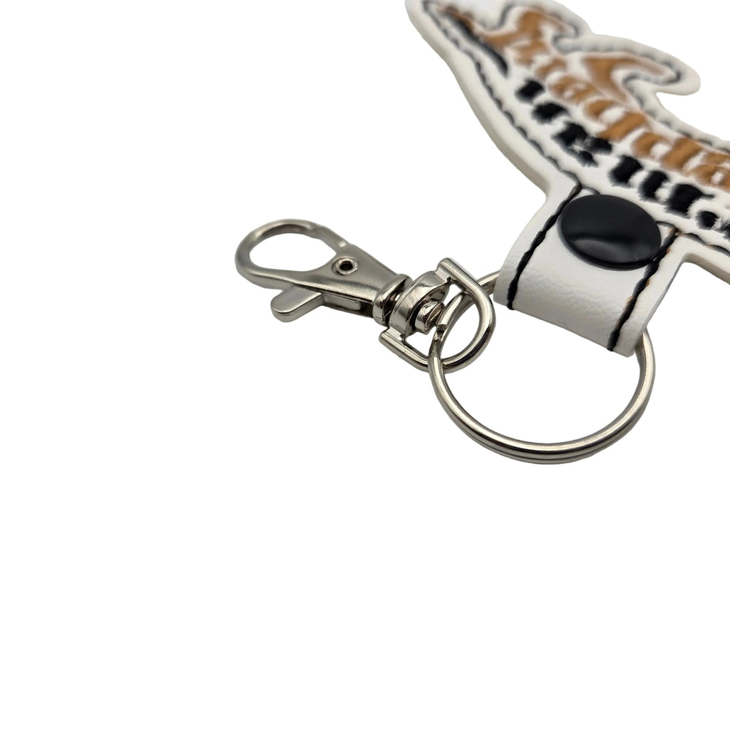 Rewarding Rover LLC German Shepherd Keychain Tab, Embroidered Dog Breed Bag Tag, K9 Mom Gift, Service Dog Zipper Pull, GSD Key Fob — image 3