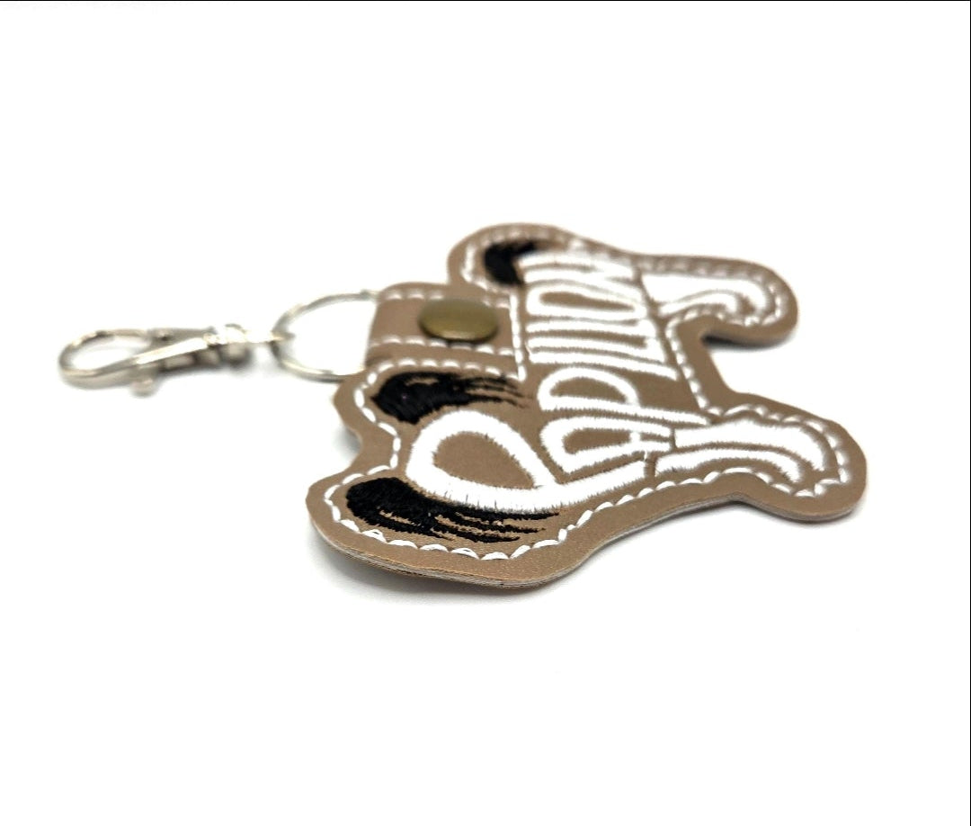 Rewarding Rover LLC Papillon Dog Breed Embroidered Keychain / Bag Charm — image 4