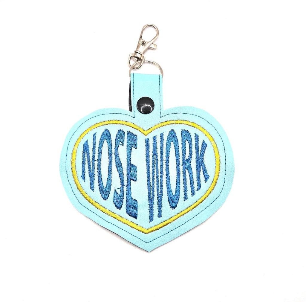 Rewarding Rover LLC Small I Love Nose Work" Keychain Fob — image 1