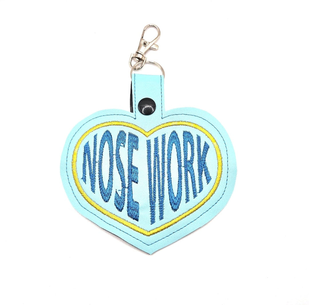 Rewarding Rover LLC Small I Love Nose Work" Keychain Fob — image 1