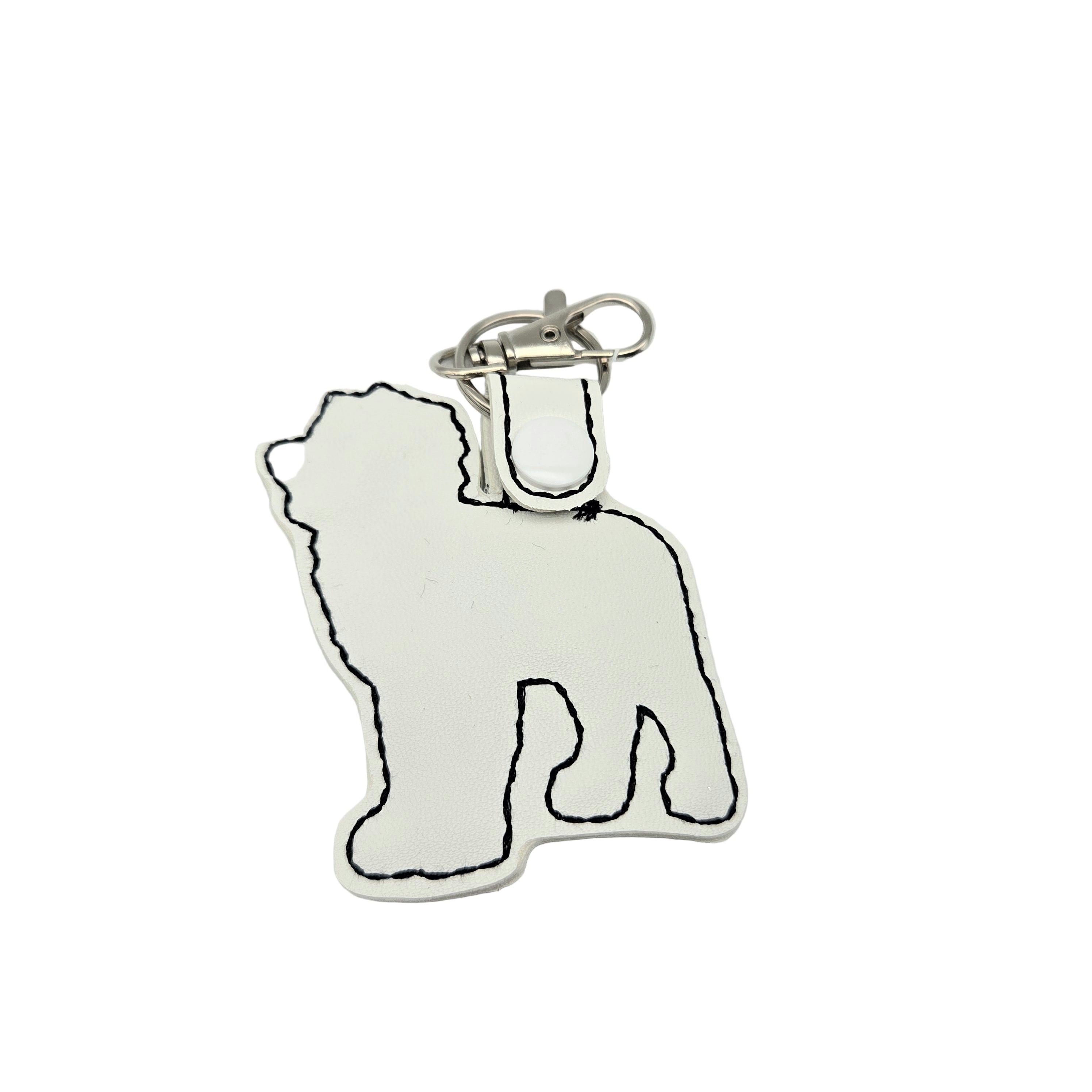 Rewarding Rover LLC Australian Shepherd Keychain – Embroidered Snap Tab Charm — image 4