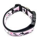 Rewarding Rover LLC I Heart My Border Collie Dog Collar – Adjustable 13 to 20 Inches – 1 Inch Wide — image 2