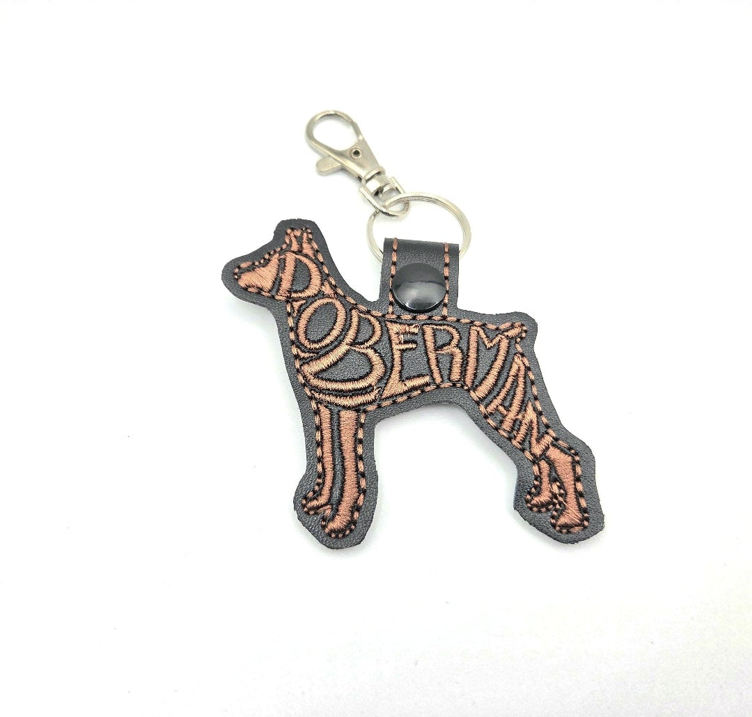 Rewarding Rover LLC Doberman Pinscher Keychain Listing (Also available in black) — image 1