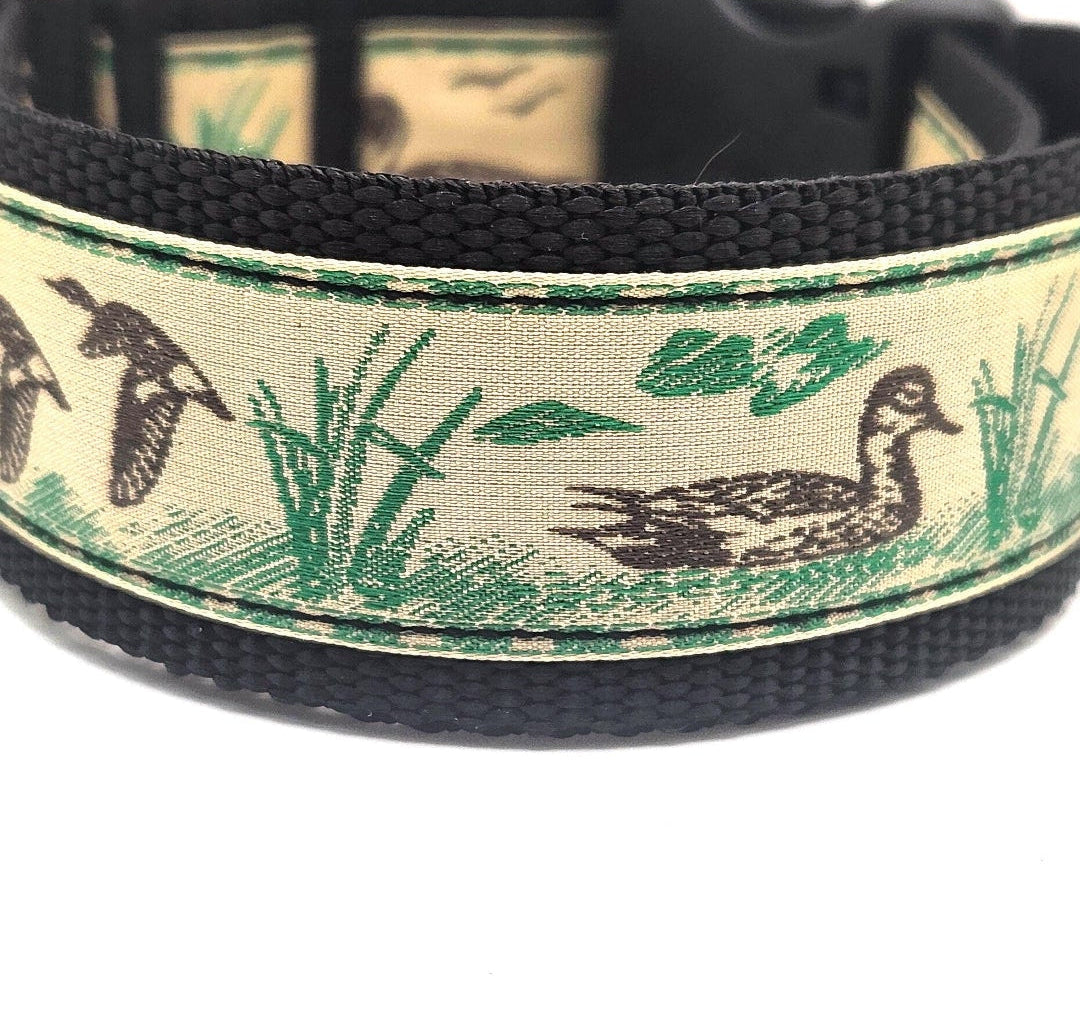 Rewarding Rover LLC 1.5 inch Rustic Duck Dog Collar – Adjustable (all sizes available) — image 1