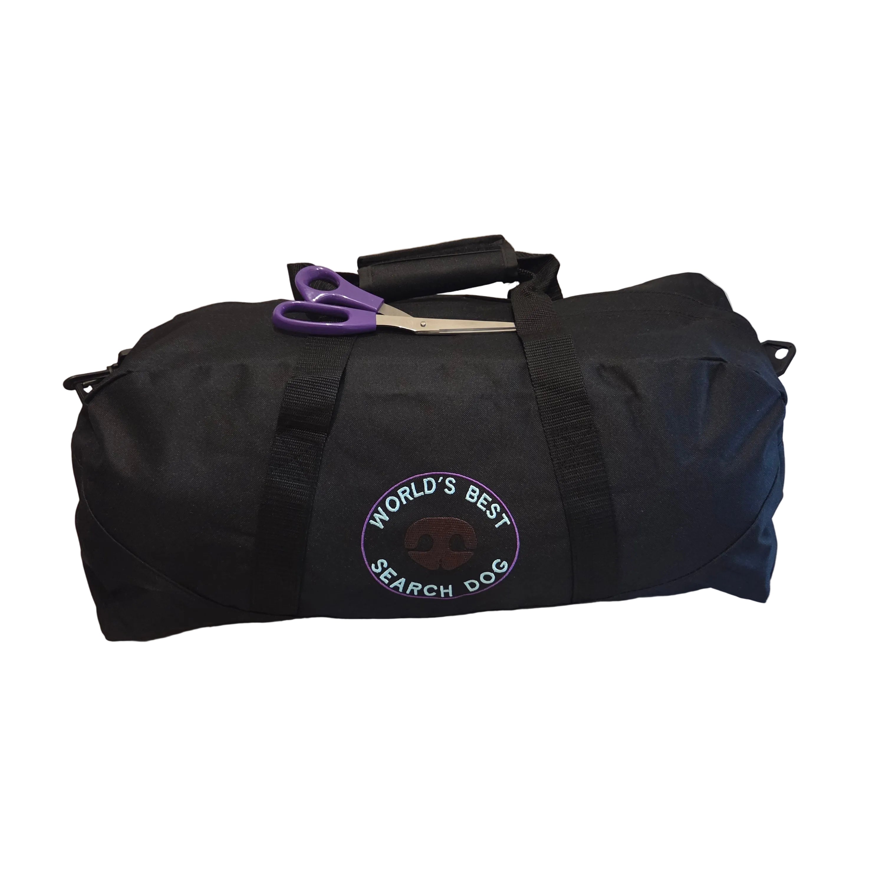 Rewarding Rover LLC Custom Embroidered "World's Best Search Dog" Duffel Bag – Eco-Friendly Recycled Fabric — image 2