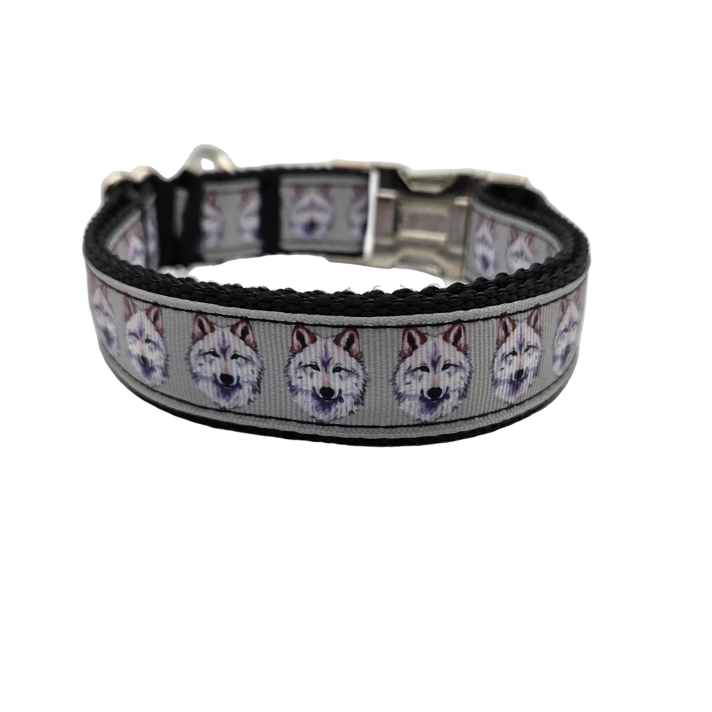 Rewarding Rover LLC Wild Spirit Wolf Dog Collar  | Adjustable Large 14.5"–23.5" — image 1