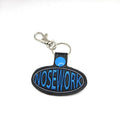 Rewarding Rover LLC Nosework Keychain | Embroidered Dog Scent Work Key Fob | K9 Handler Gift | Cute Canine Trainer Accessory | Trial Reward — image 1