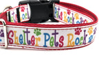Rewarding Rover LLC Shelter Pets Rock Dog Collar | 1 Inch Wide | Adjustable 13-22 Inches | Colorful Rescue Pet Gear | Shelter Advocate Gift | Rewarding Rover — image 2