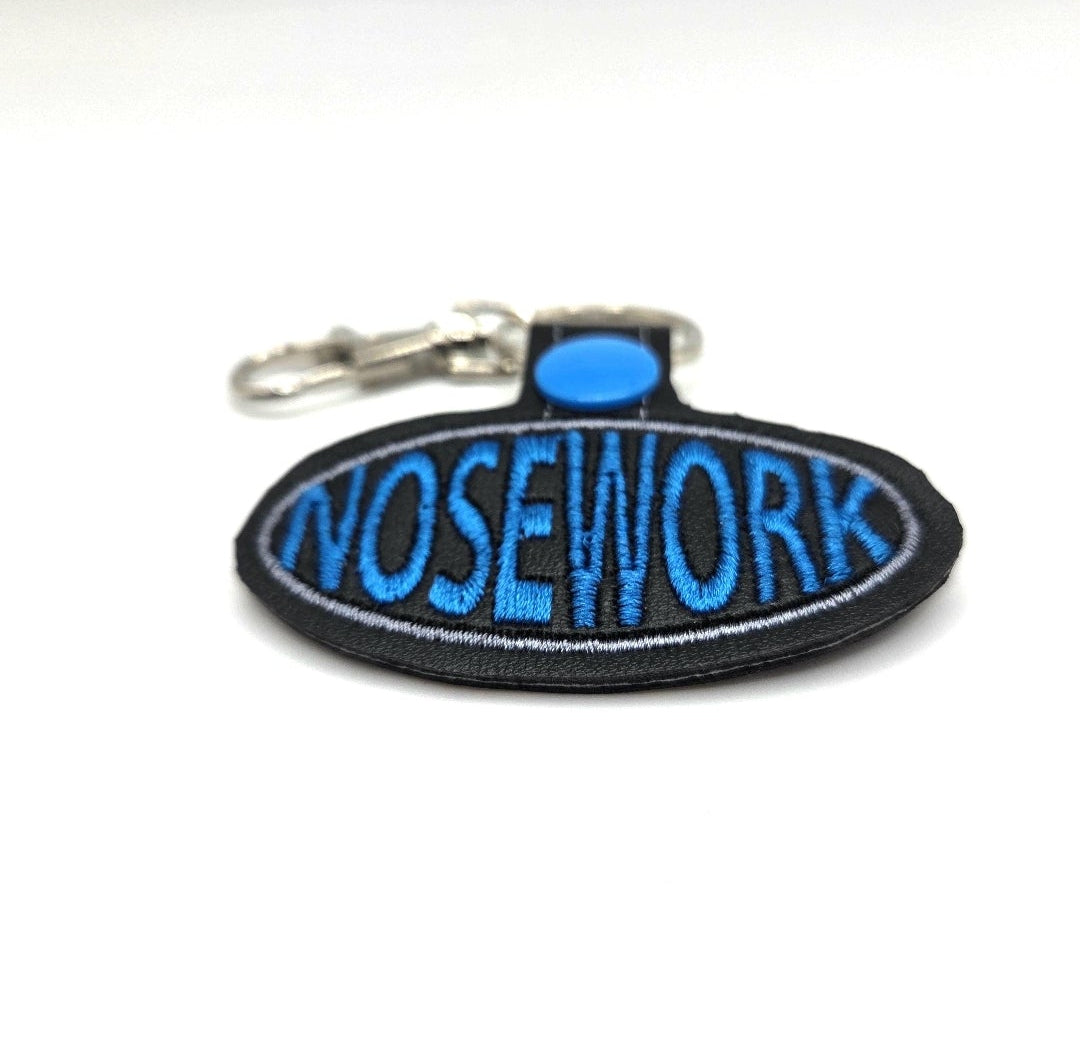 Rewarding Rover LLC Nosework Keychain | Embroidered Dog Scent Work Key Fob | K9 Handler Gift | Cute Canine Trainer Accessory | Trial Reward — image 3