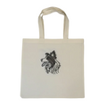 Rewarding Rover LLC Border Collie Embroidered Tote Bag, Dog Breed Grocery Bag, Reusable Dog Mom Gift, K9 Handler Shoulder Bag, Minimalist Dog Art — image 1