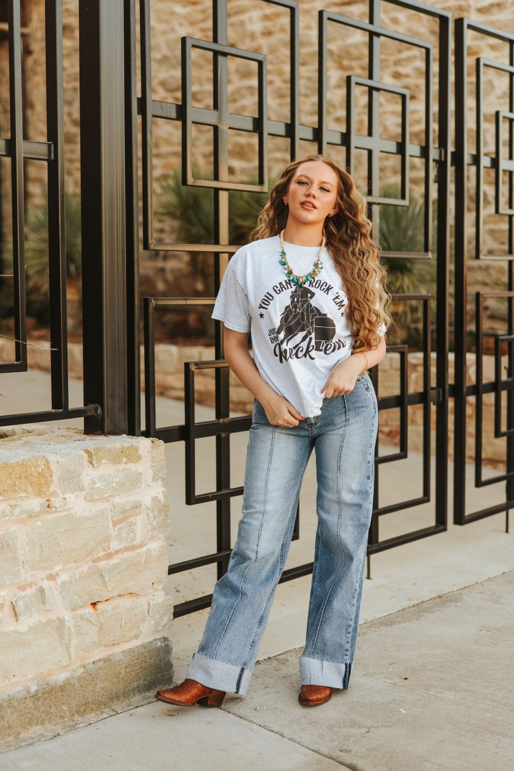 Wild Junkie Rock Em Knock Em Graphic Tee — detail close-up