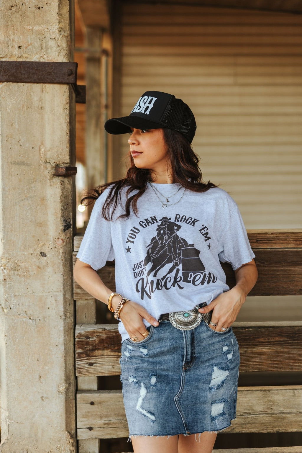 Wild Junkie Rock Em Knock Em Graphic Tee — back view