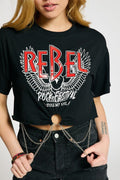 Rock it Chained Fashion Crop Top