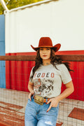 Wild Junkie Bronc Bustin' Rodeo 1946 Graphic Tee — main product shot