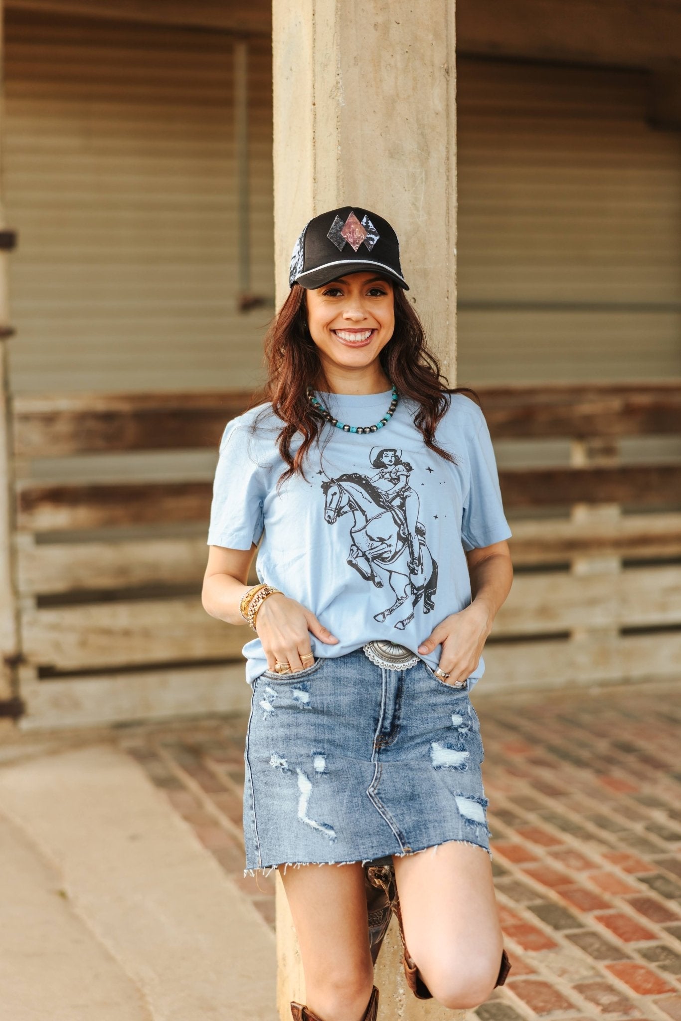 Wild Junkie Rodeo Queen Graphic Tee — main product shot