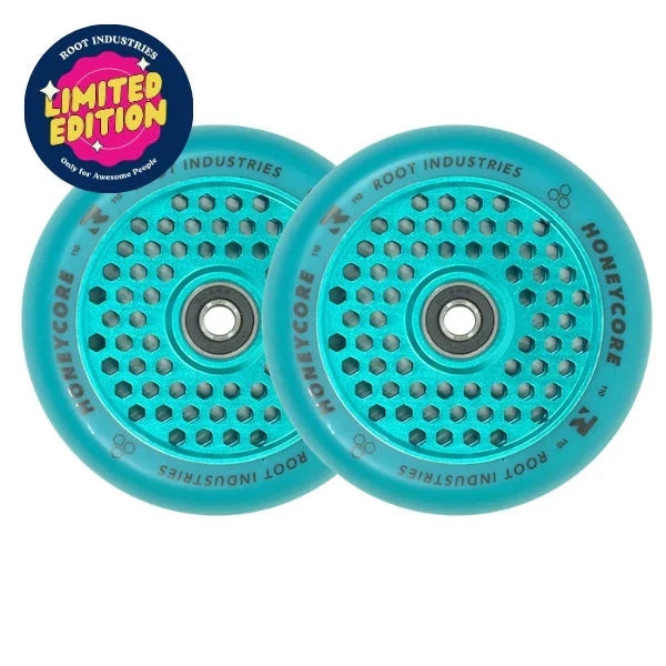 Root Industries HoneyCore Wheels 110mm - Blue/Blue (Pair) by Skates USA