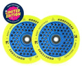 Root Industries HoneyCore Wheels 110mm - Yellow/Blue (Pair) by Skates USA
