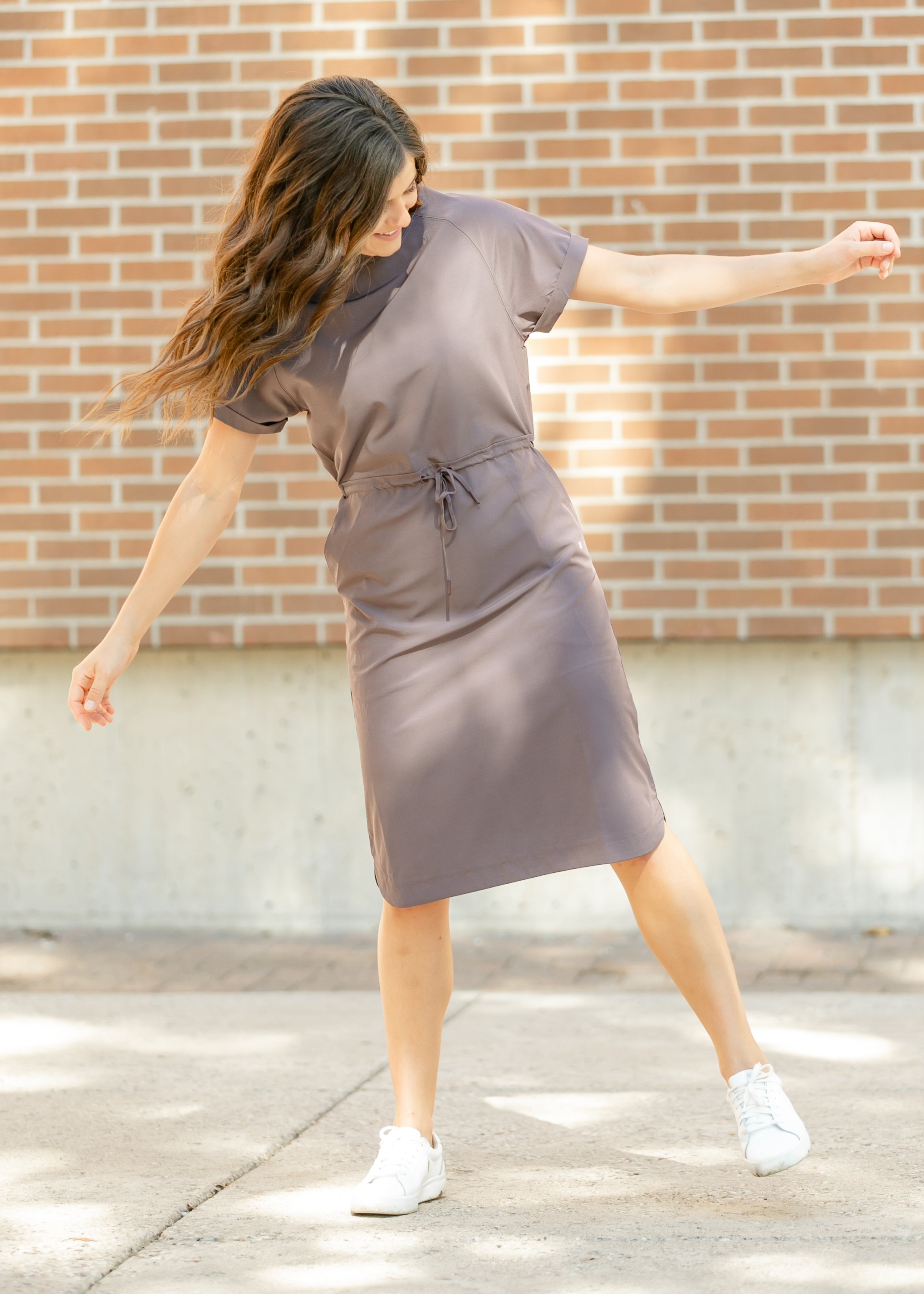 Inherit Co. Rory Athletic Midi Dress — detail close-up