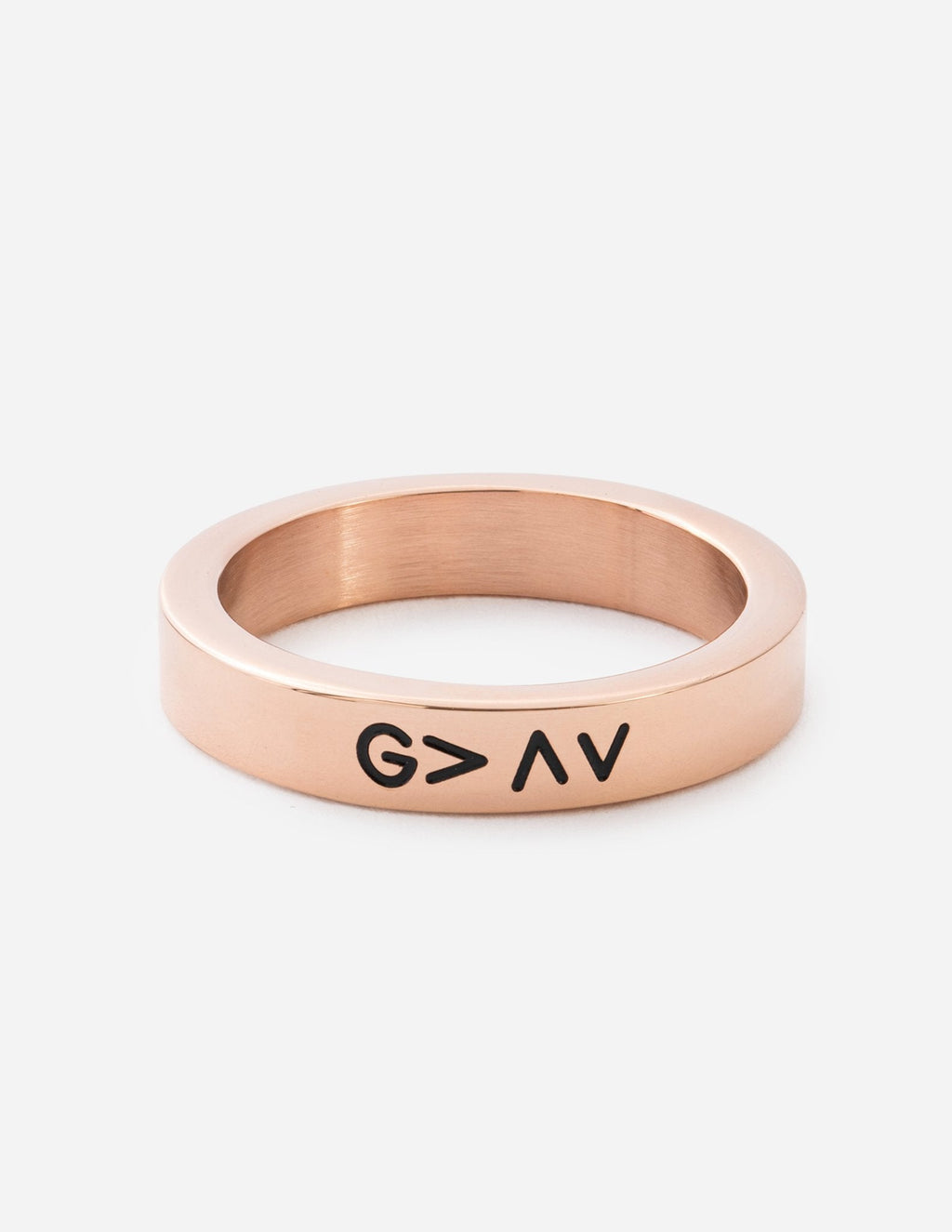 Elevated Faith Rose Gold Highs and Lows Ring — main product shot