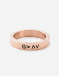 Elevated Faith Rose Gold Highs and Lows Ring — main product shot