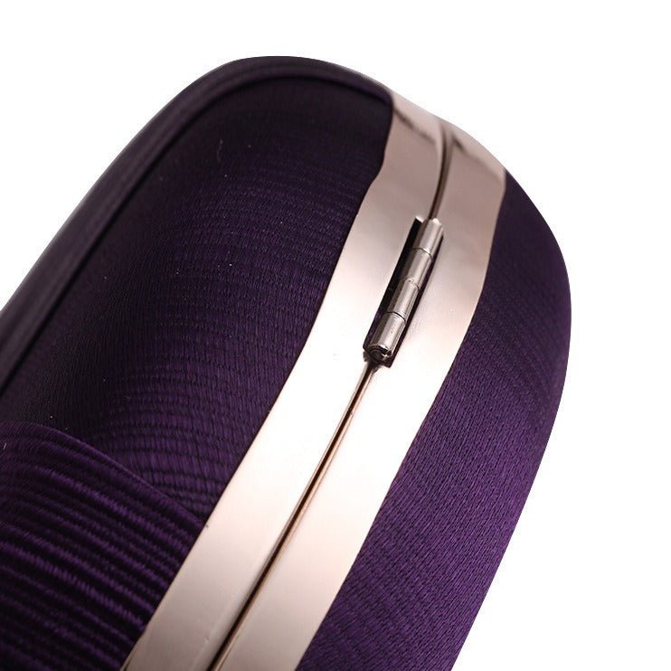 Mariam's Collection Round Evening Clutch Handbag with Braided Accent (MAC287) — feature highlight