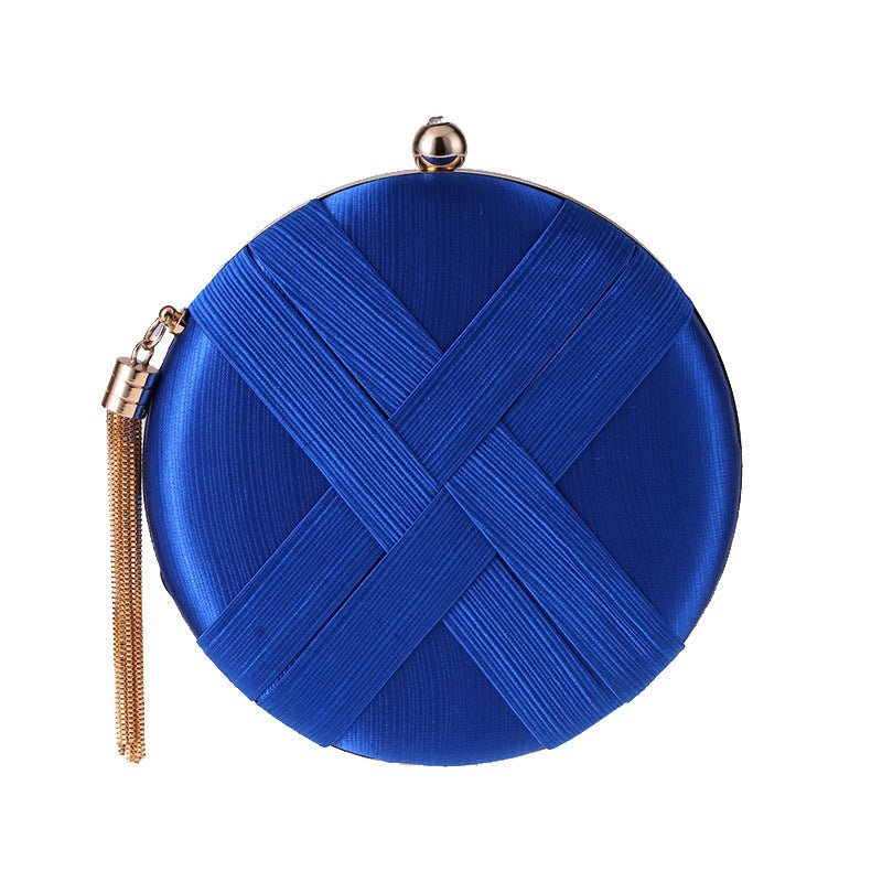 Mariam's Collection Round Evening Clutch Handbag with Braided Accent (MAC287) — comparison shot