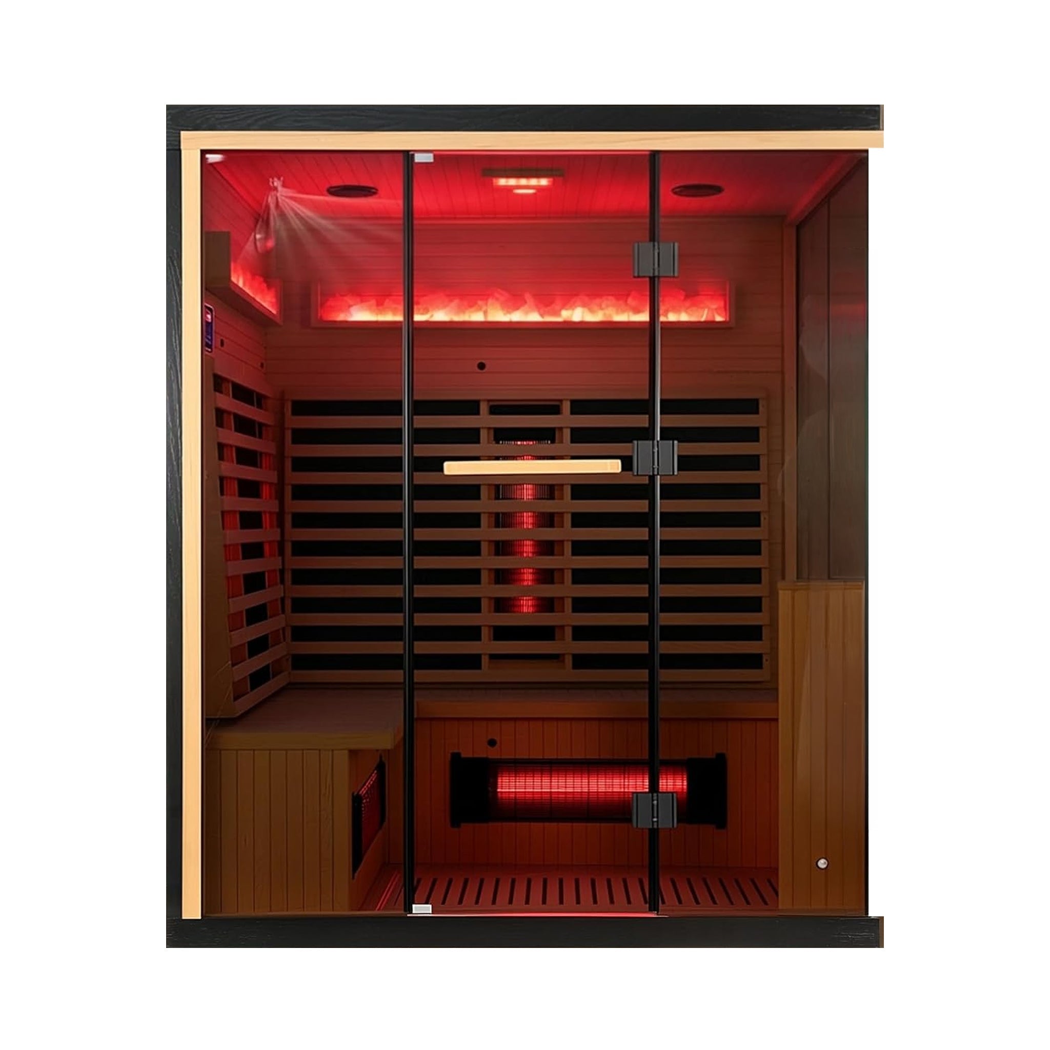 Rövia Ember 4-Person Full-Spectrum Infrared Sauna With Himalayan Salt Panels [Made-To-Order] (SAK80537) – SAKSBY WHOLESALE