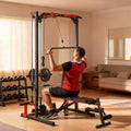 Rovix All-In-One Home Gym Squat Rack With Pull Up And Lat System (SAK95431) – SAKSBY WHOLESALE
