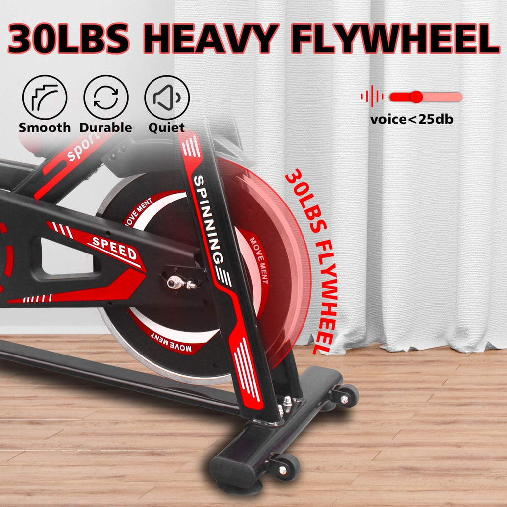 Rovix Indoor Exercise Spin Bike With Comfortable Cushioned Seat (SAK71645) – SAKSBY WHOLESALE, view 7