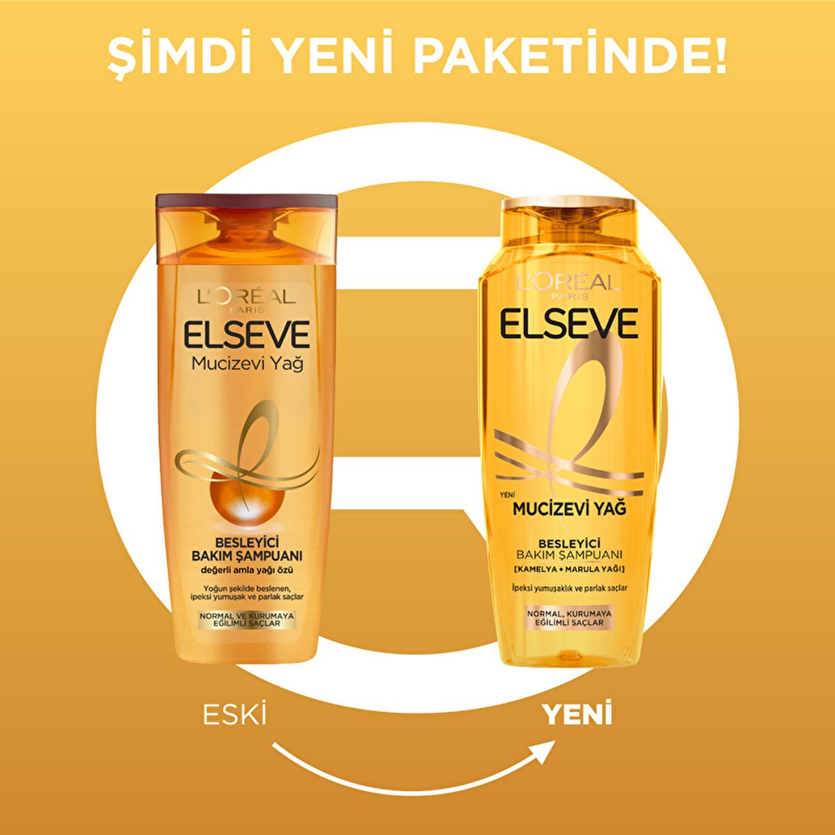 L'Oreal Paris Elseve: Nourishing Hair Shampoo for Dry Hair - Intense Moisture, Shine & 8-Week Nourishment with Kamelya & Marula Oils