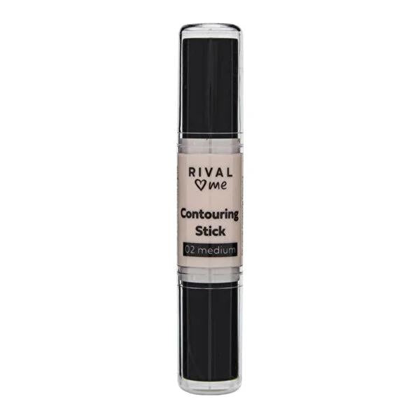 Rival Loves Me Kontür Stick Double-Ended Makeup for Facial Definition - Medium Shade No:02