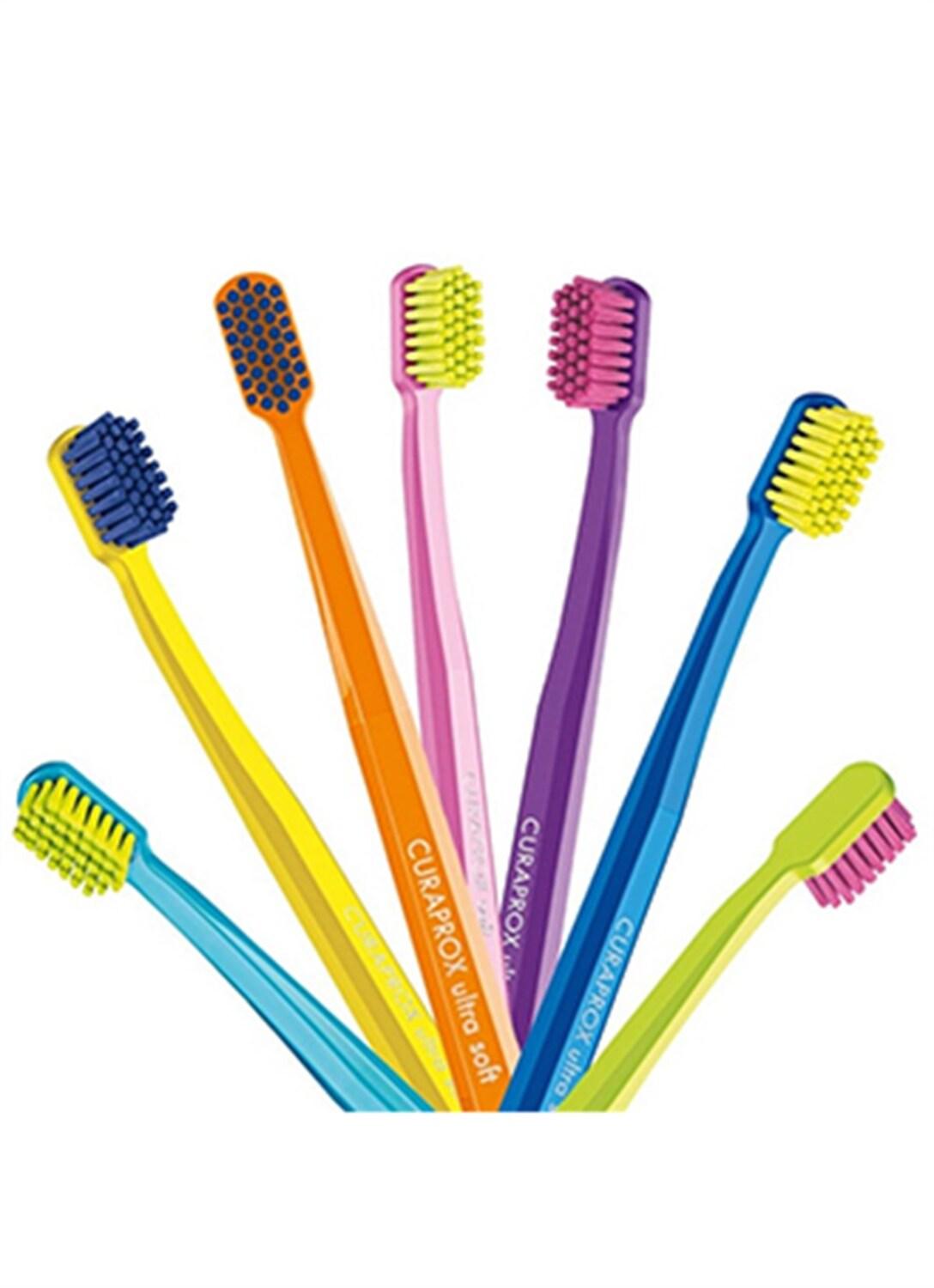 Curaprox 5460 Ultra Soft Manual Toothbrush for Sensitive Teeth and Gums - Gentle & Effective Plaque Removal