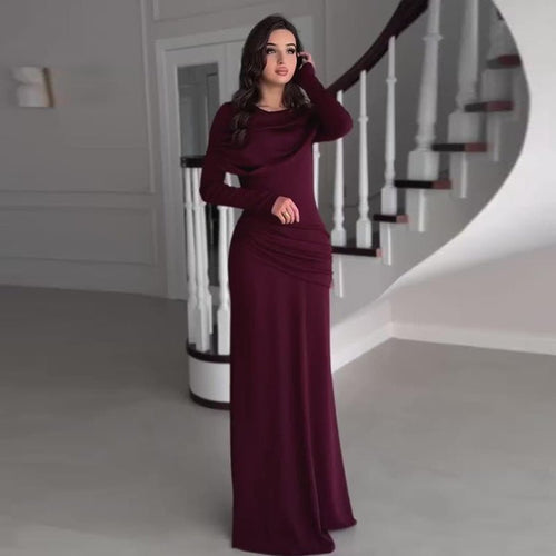 Ruched Bodycon Maxi Dress(MS219)
