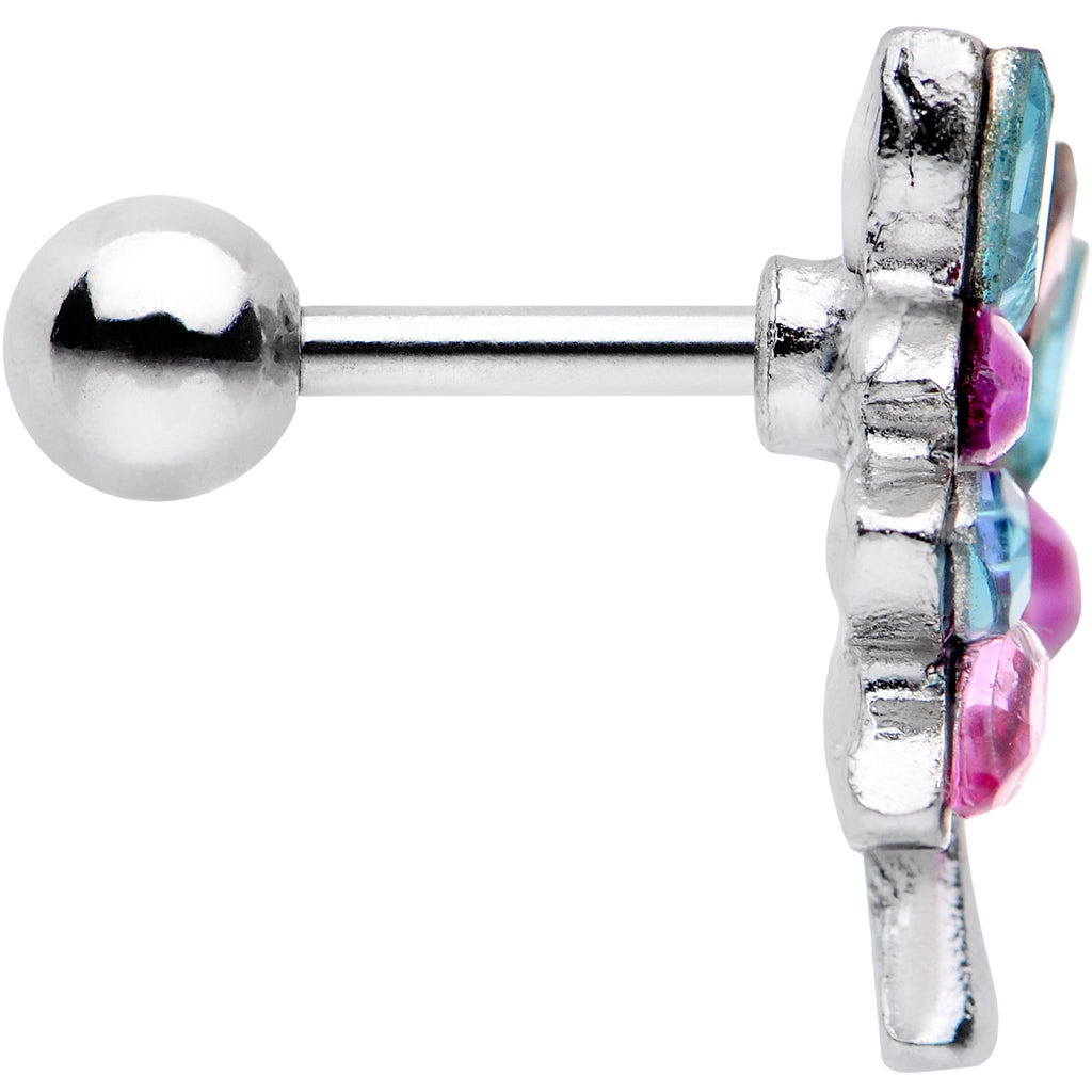 BodyCandy 16G 1/4 Pink Blue Gem Joyful Tree Cartilage Tragus Earring — cartilage tragus category context