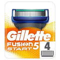 Gillette Fusion Replacement Razor Blades for Men - 4 Pack, 5 Blades for Smooth Shaving, Compatible with Gillette Fusion Razors