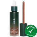 tint & PROTECT - Vegan Tinted Serum Foundation with SPF 50+ - Medium Coverage, Natural Finish
