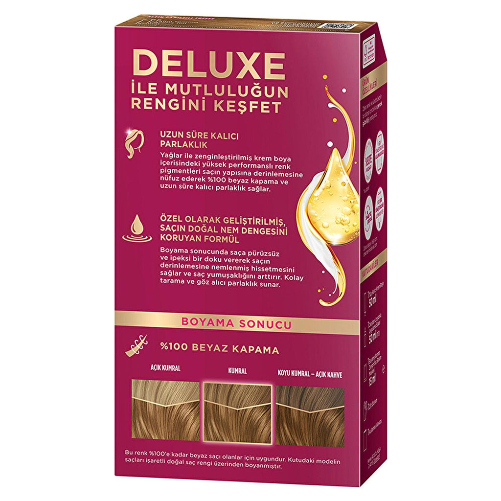 Palette Deluxe Golden Toffee Hair Dye 7-65 - Long-Lasting Nourishing Hair Color