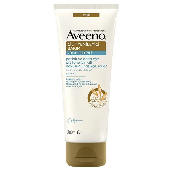 Aveeno Renewal Body Peel for Sensitive Skin - Gentle Exfoliant with Oat and PHA for Softer, Radiant Skin